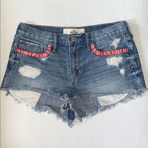 Hollister Shorts with Colorful Pocket Stitching
